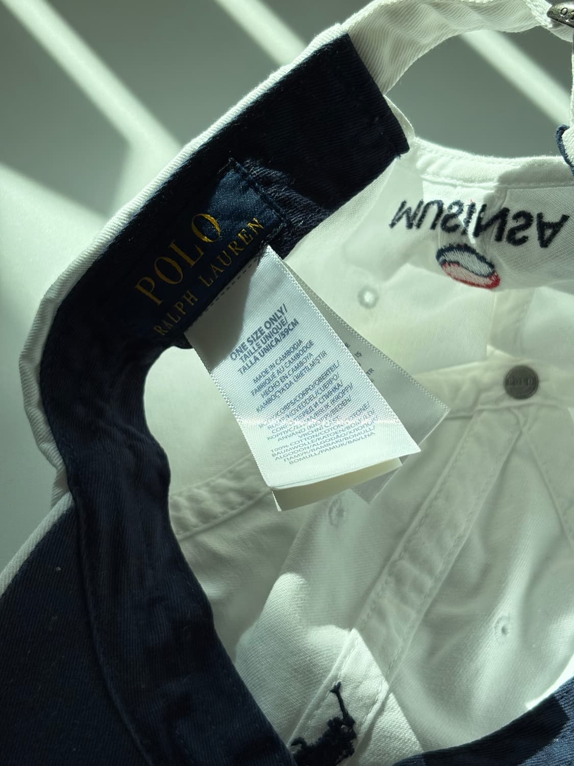 폴로 x 무신사 화이트 치노 볼캡 상품이미지3