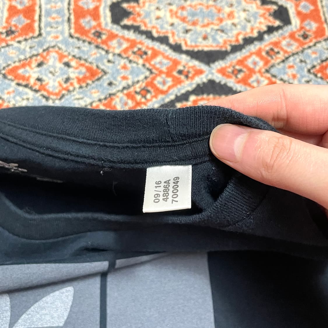 아디다스 오리지날 블랙 반팔티셔츠 남성XL 상품이미지5