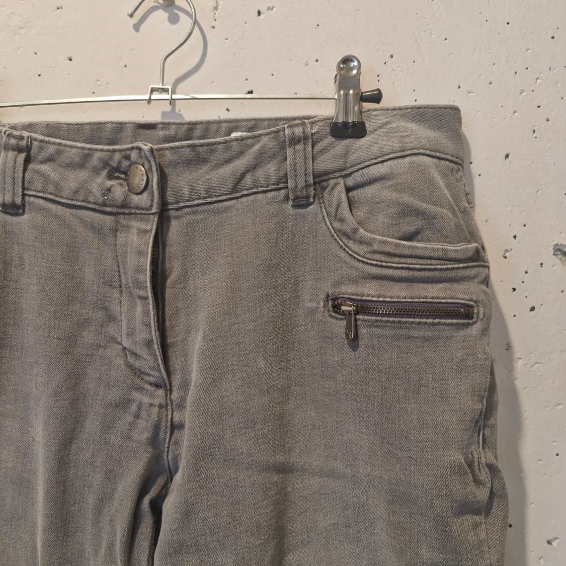 그레이 데님 워싱 청바지 상품이미지2