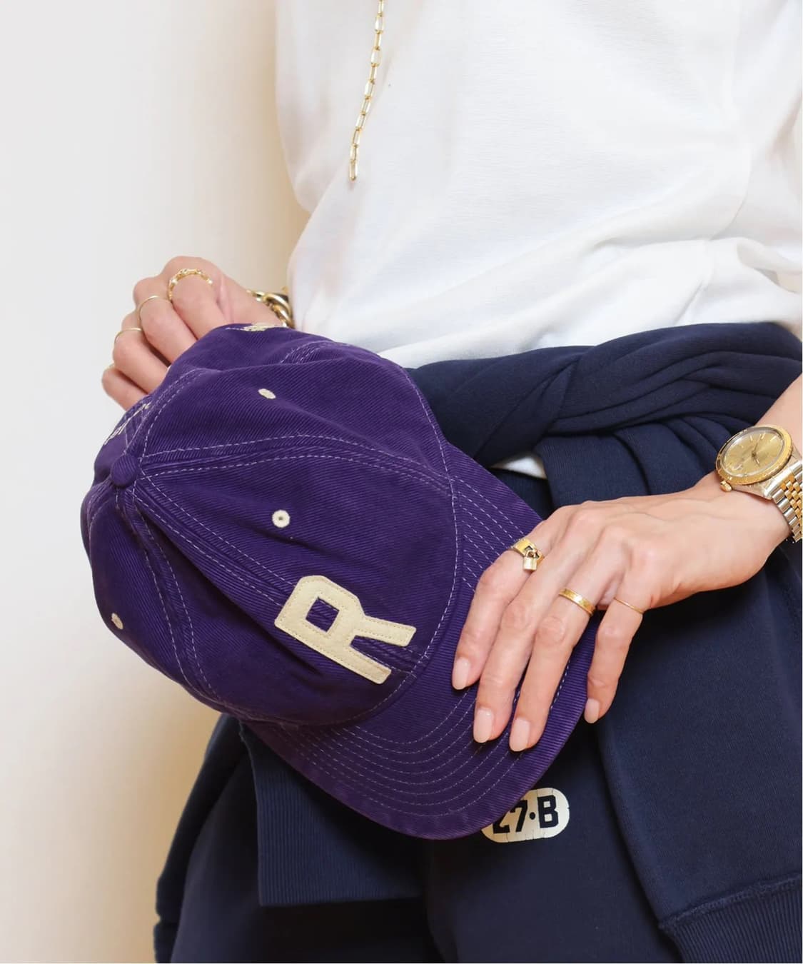 폴로 아플리케 퍼플R 김우빈 모자 상품이미지6