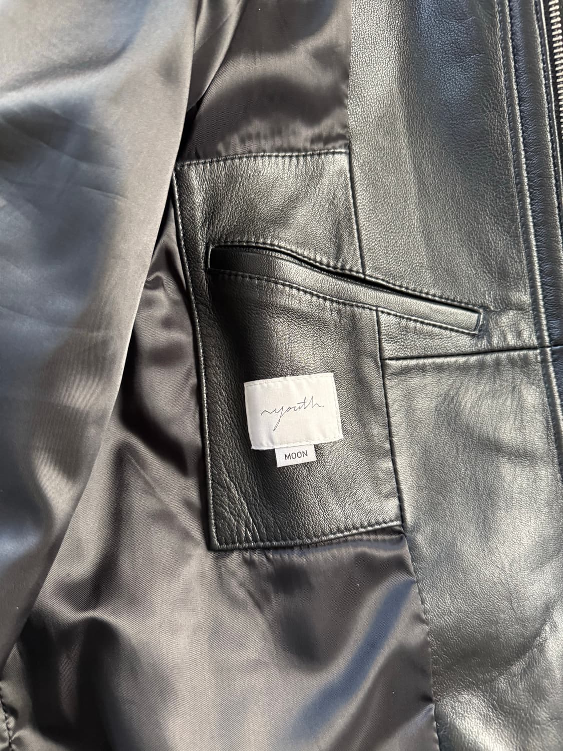 유스 레더 봄버 M 상품이미지3