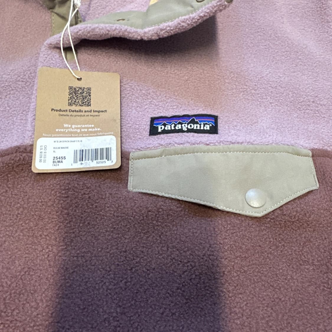 24FW 파타고니아 신칠라 스냅-T 라일락/브라운/베이지 상품이미지4