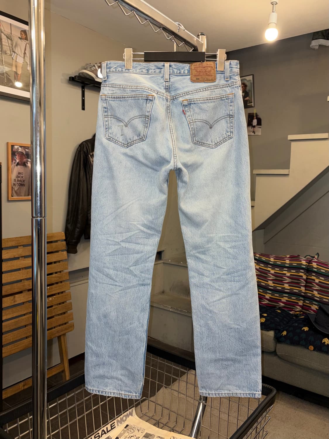 90’s Levi’s 501 USA denim washed pants 상품이미지8