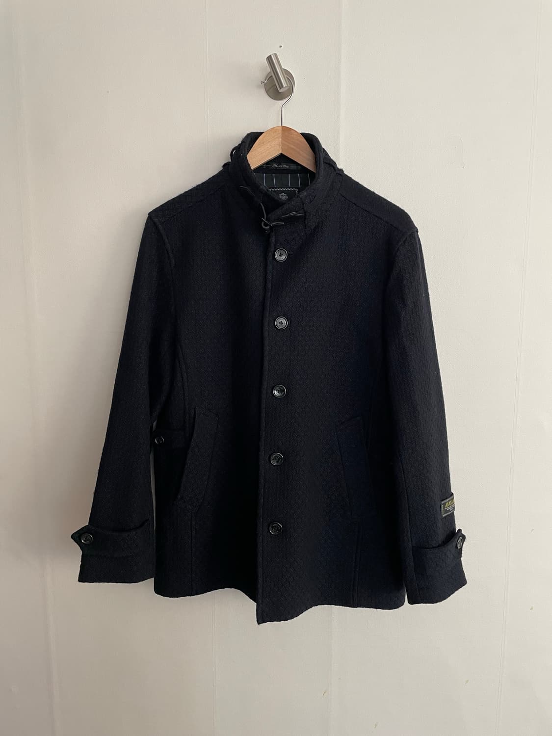 MEN'S BIGI 클래식 울 버튼업 하이넥 자켓 상품이미지1