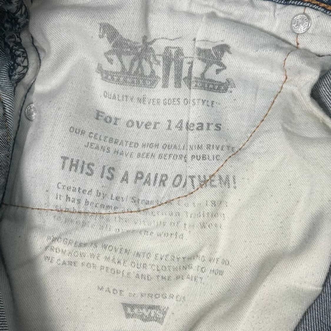 리바이스 505 데님팬츠 W32 L34 상품이미지3