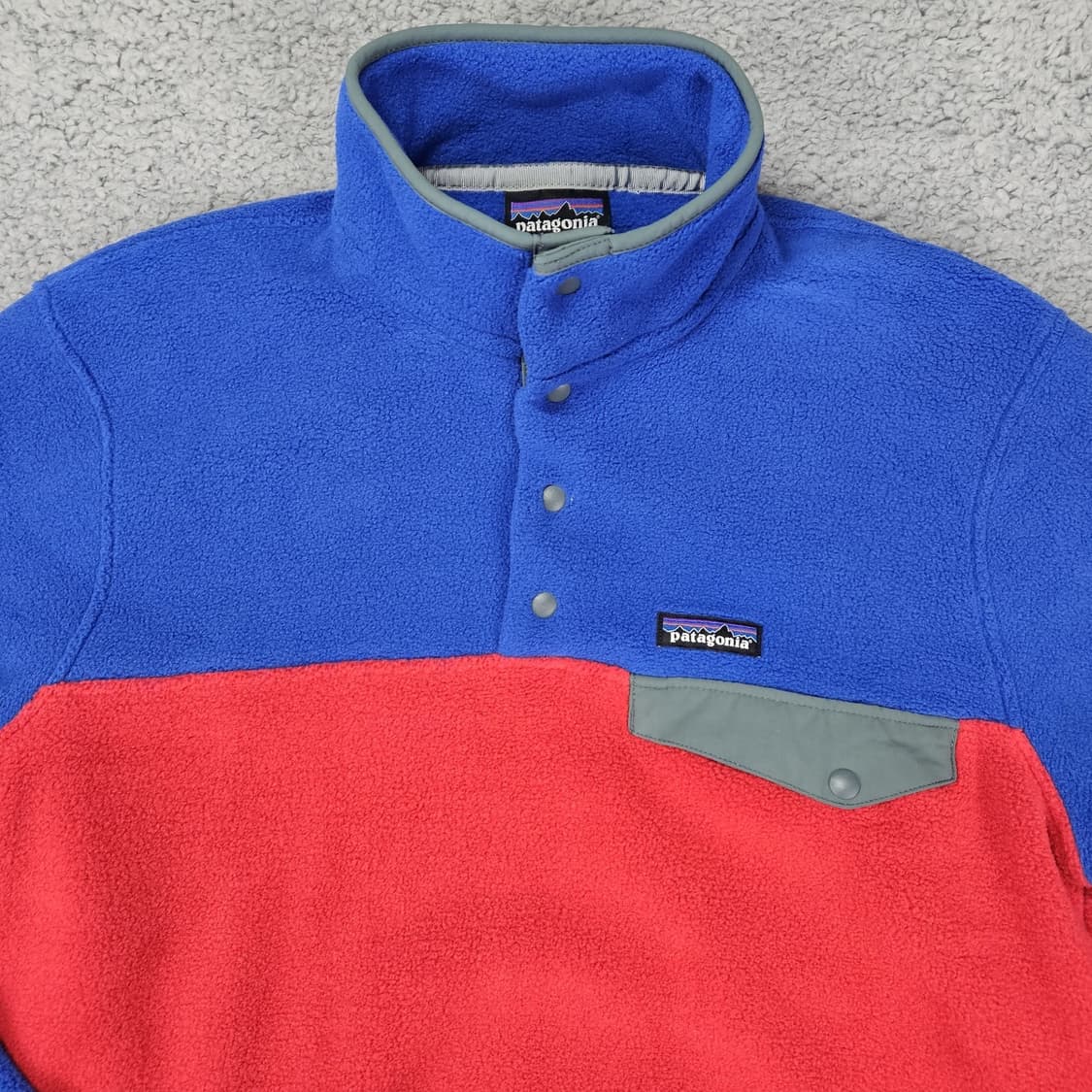 23FW 파타고니아 신칠라 스냅-T 블루/레드/그레이 상품이미지2