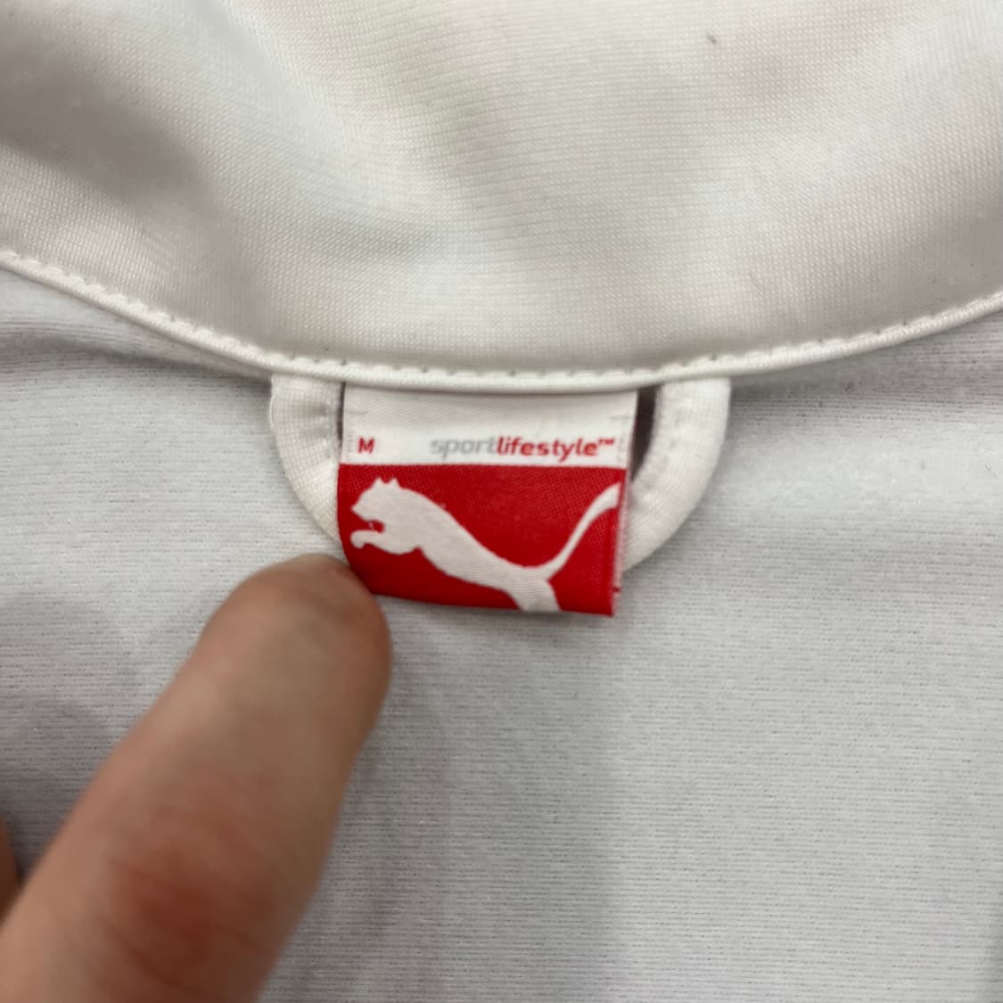 M 푸마 컬러블록 네이비 그레이 트랙자켓 상품이미지4