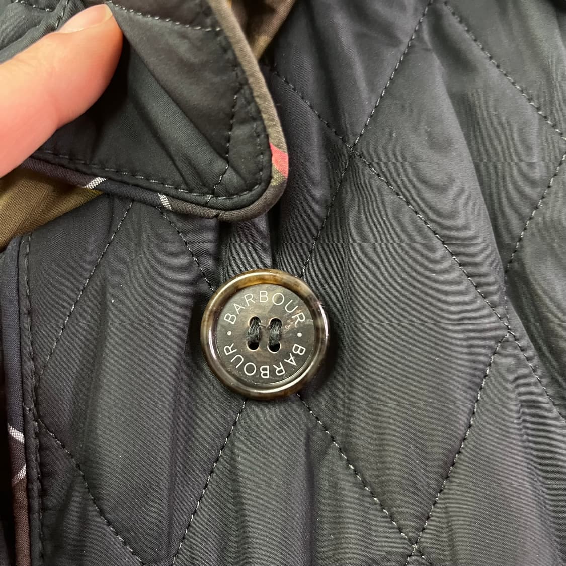 W 95 바버 퀄팅 벨티드 자켓 상품이미지3