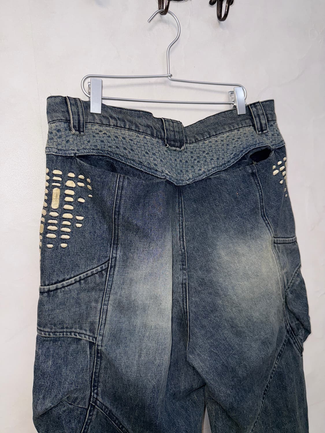 Ignota core:10 washed cargo pants blue L 상품이미지5