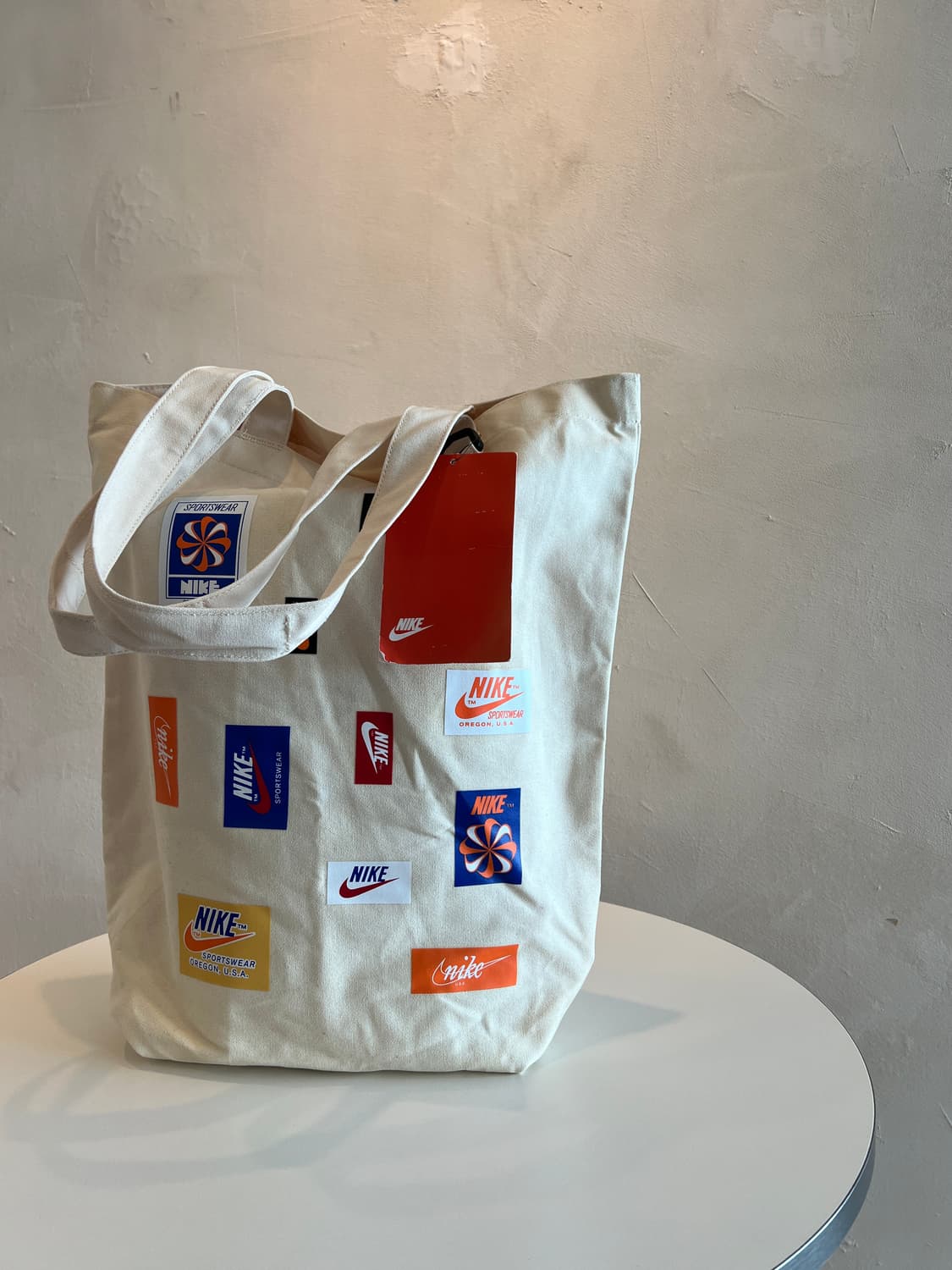 나이키 레트로 로고 일본판 캔버스 토트백 새제품입니다 상품이미지5