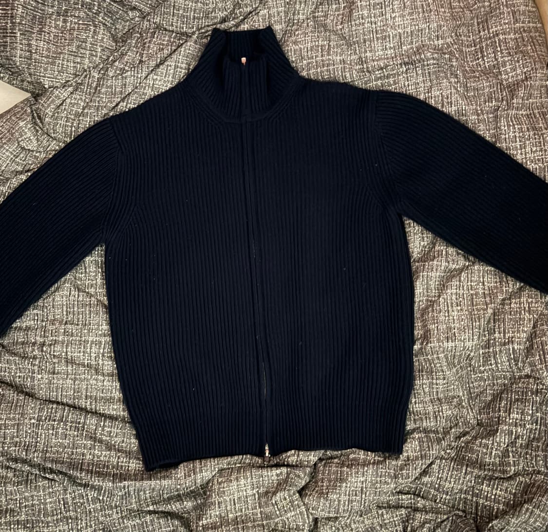 인더로우 니트집업 3(105)사이즈 저렴하게 내놔용 상품이미지1