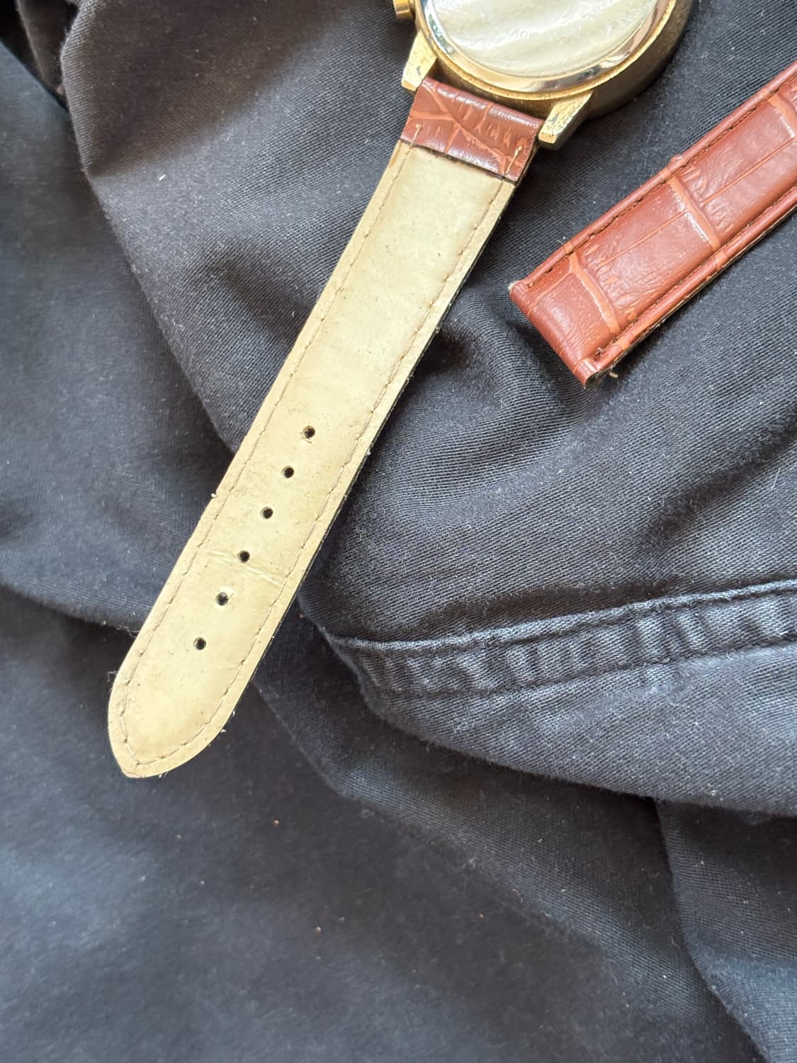 vintage mannis leather band watch 상품이미지5