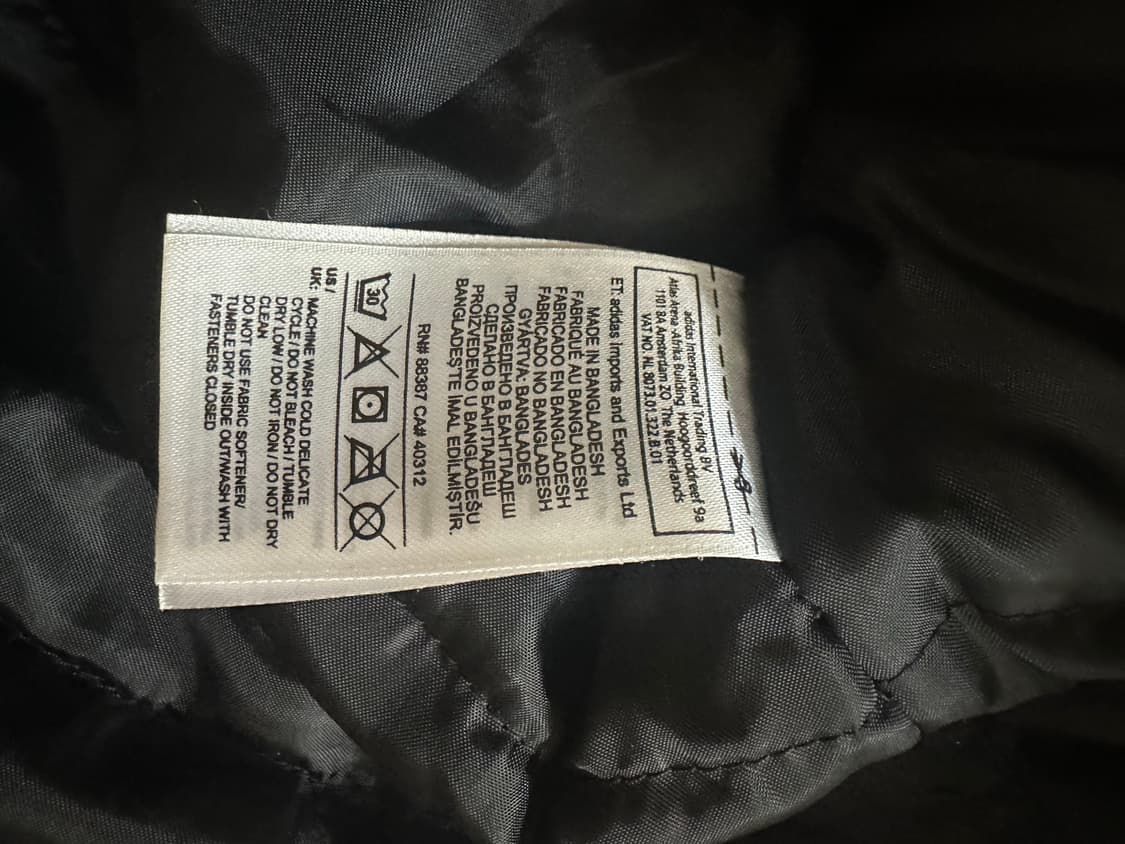 Adidas 팀용 블랙 롱패딩 상품이미지4