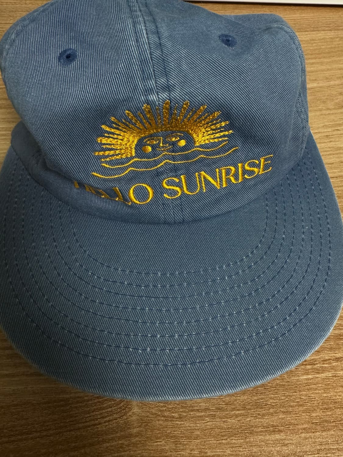 헬로우썬라이즈 6패널캡 (오션블루) 상품이미지2