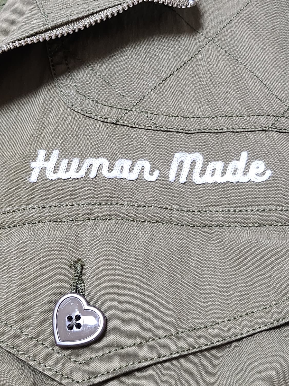 휴먼메이드 헌팅 자켓 올리브 드랩 상품이미지4