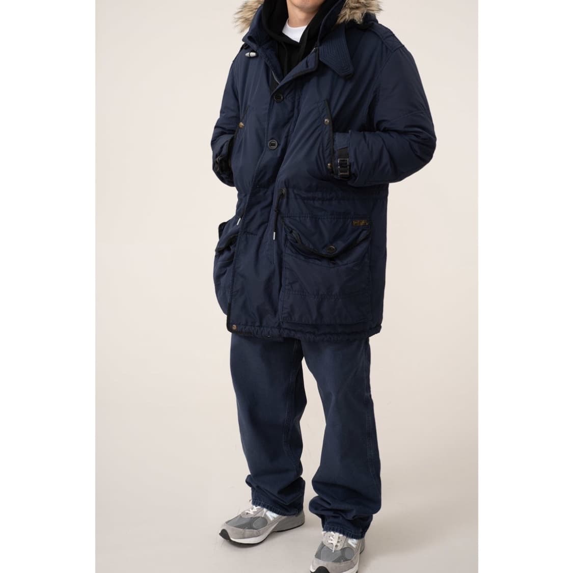 폴로 랄프로렌 N3B 피쉬테일 다운 패딩 파카 네이비 상품이미지2