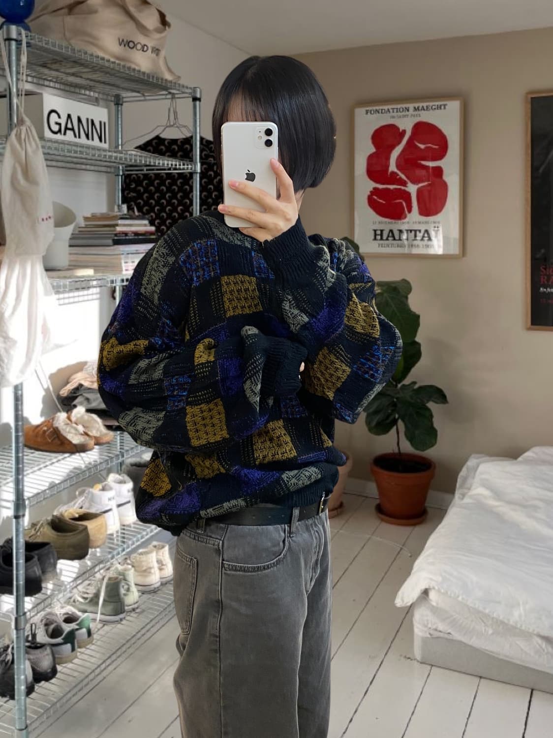 빈티지 패턴 니트 (Man L) AA0989 상품이미지1