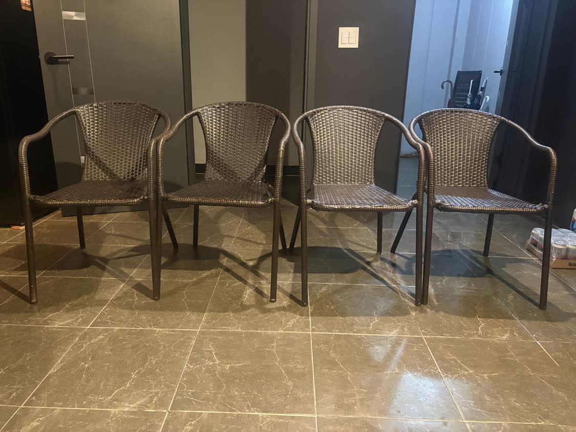 [중고] 1인용 카페의자 4개 상품이미지2