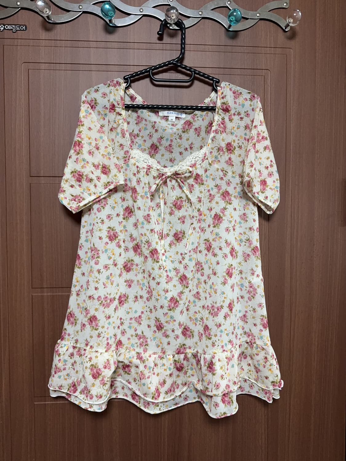 빈티지 모리걸 하구미 페어리 리즈리사 갸루 플로럴 꽃무늬 블라우스 상품이미지1