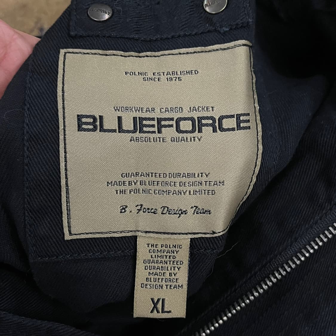 [정품/XL] 블루포스 블랙 야상 자켓 b10 상품이미지5