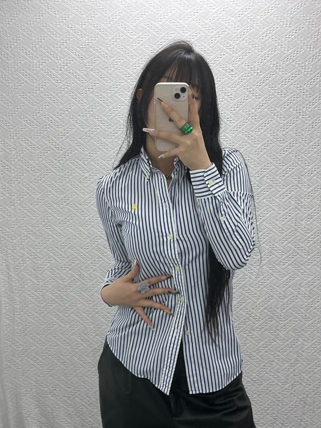 폴로 랄프로렌 캐주얼 빈티지 스트라이프 슬림핏 셔츠 90 C08025 상품이미지1