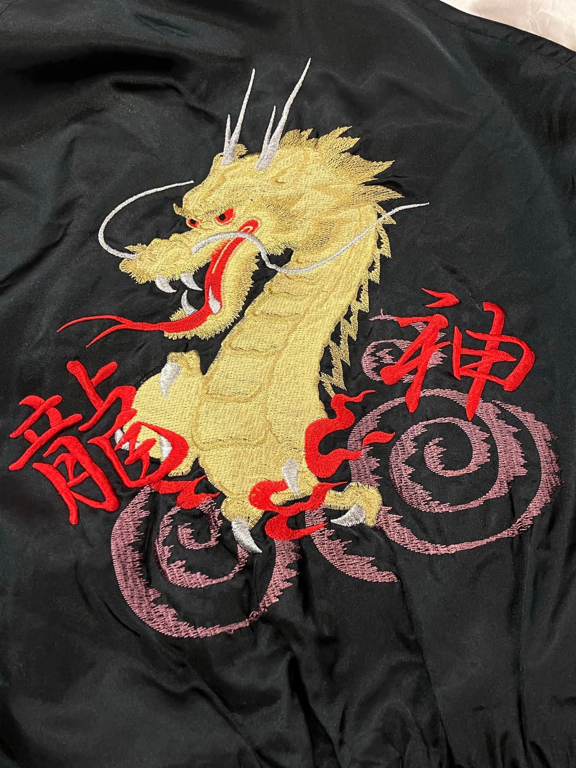 재팬스타일 올드스쿨 오리지널 자수 스카잔 블랙 M 상품이미지6