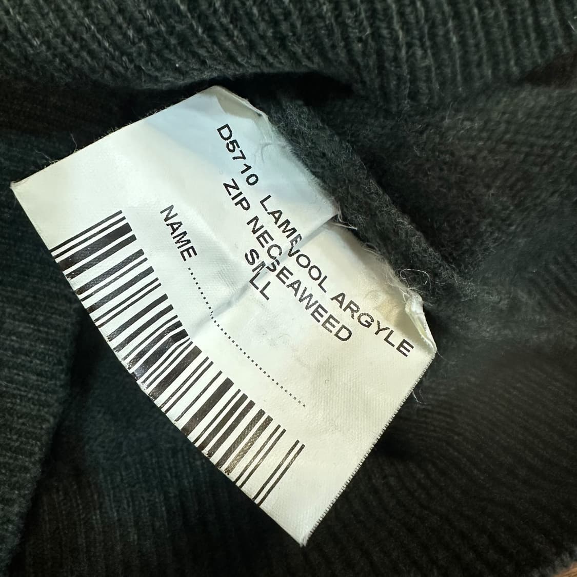 바버 램스울 하프집업 니트 상품이미지5