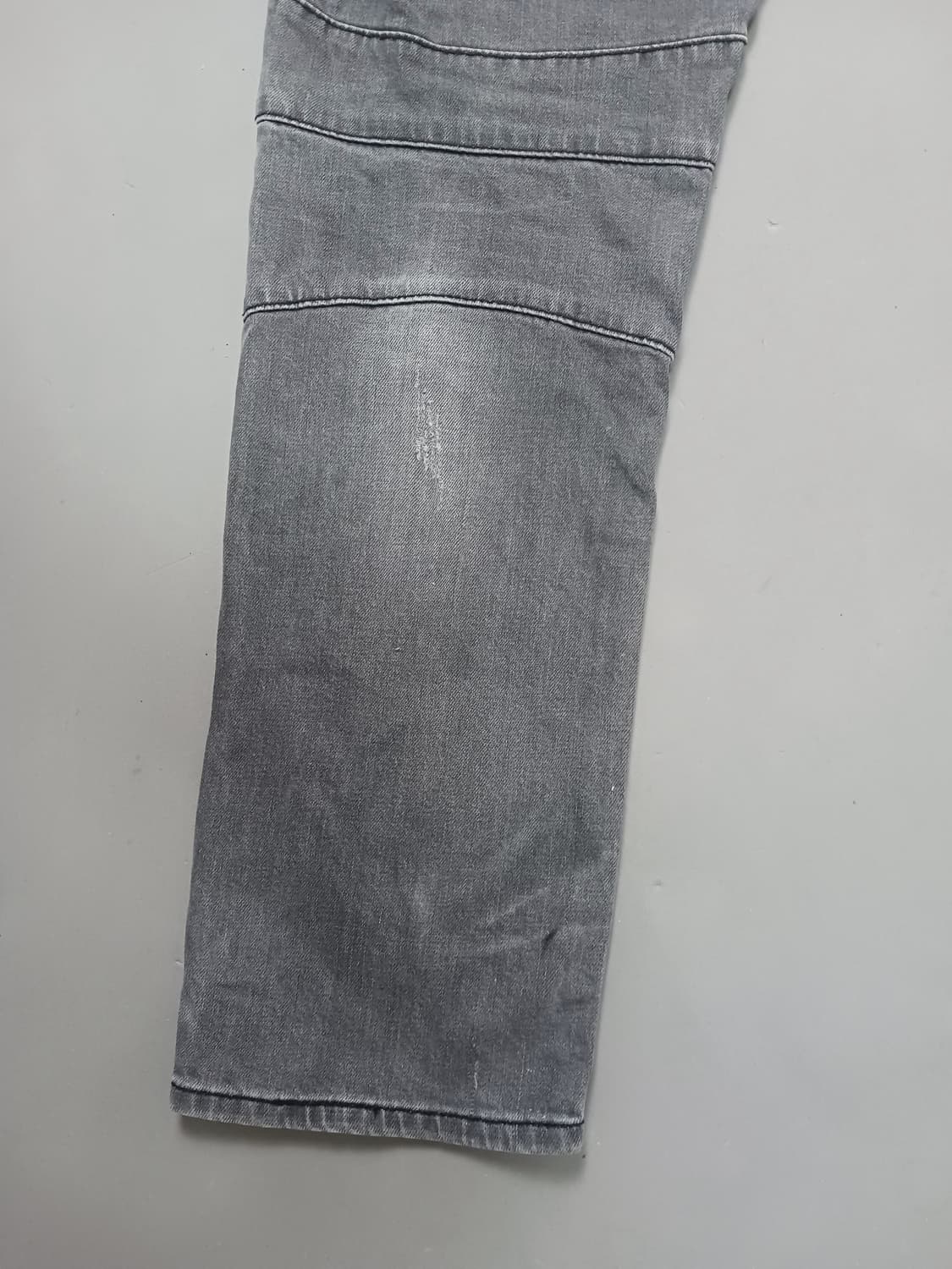 [34] 발망 그레이워싱 와이드 바이커진 청바지 상품이미지10