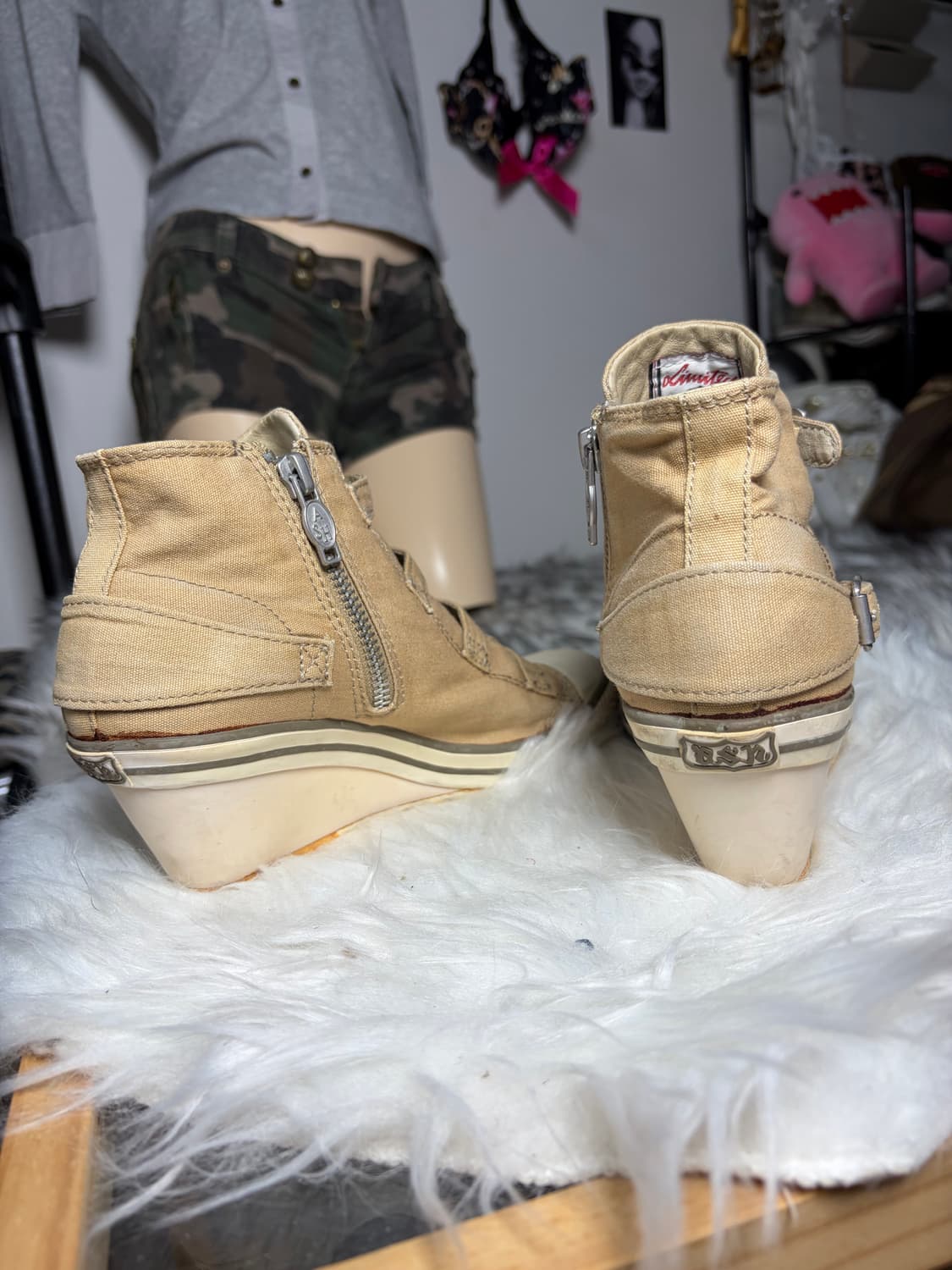 Ash 아쉬 웨지힐 스니커즈 베이지 상품이미지5