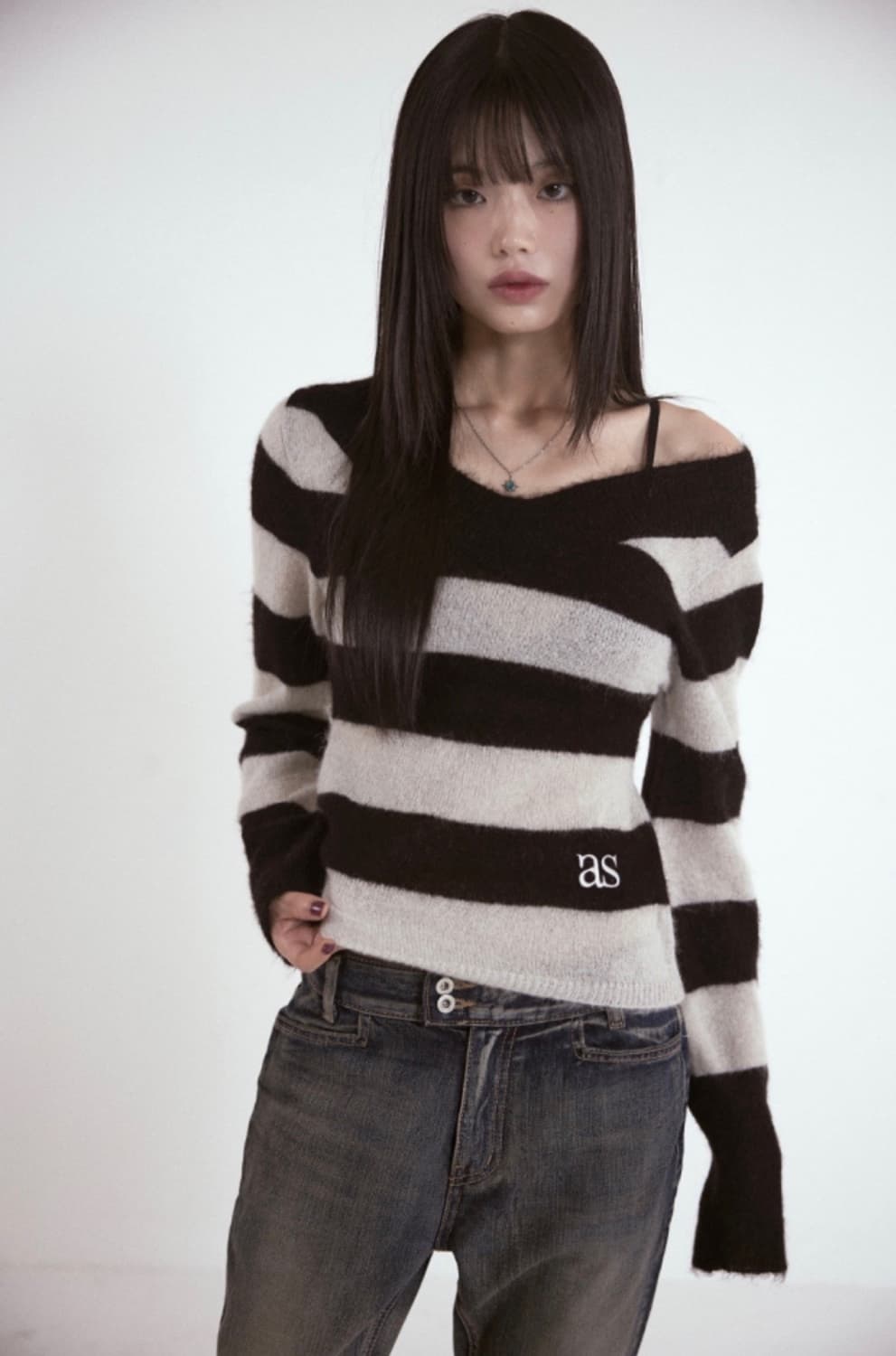 애즈온 포니 니트 상품이미지1