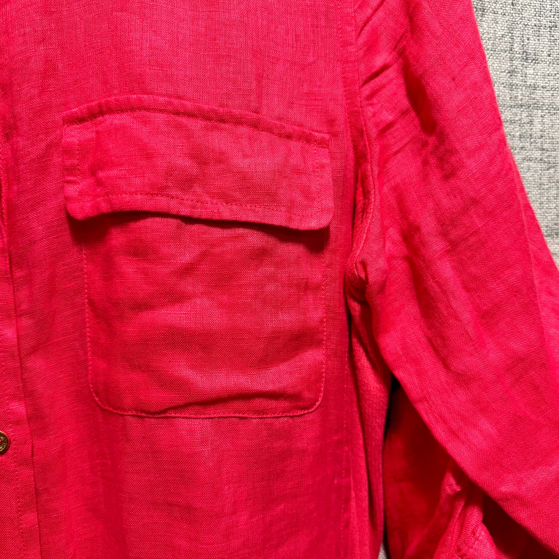 캘빈클라인 린넨  셔츠 롤업 소매 상품이미지3