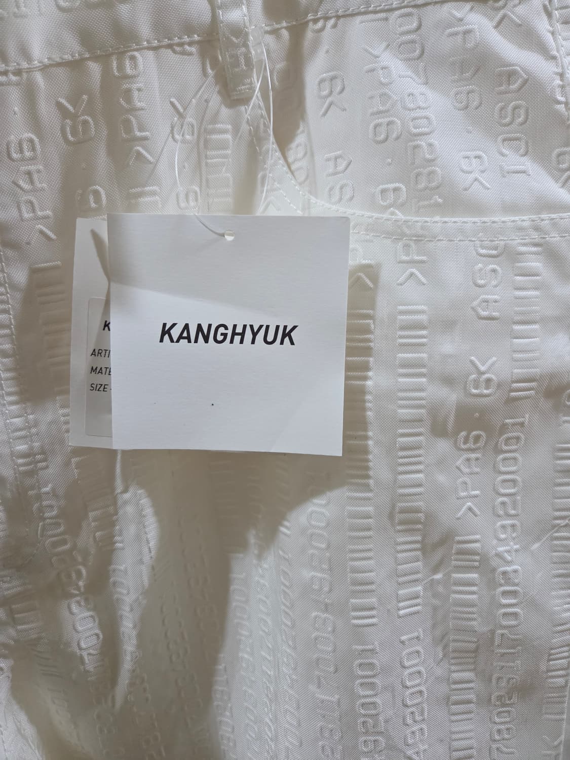 강혁 엠보싱 스트레이트 컷 트라우저 XL 상품이미지3