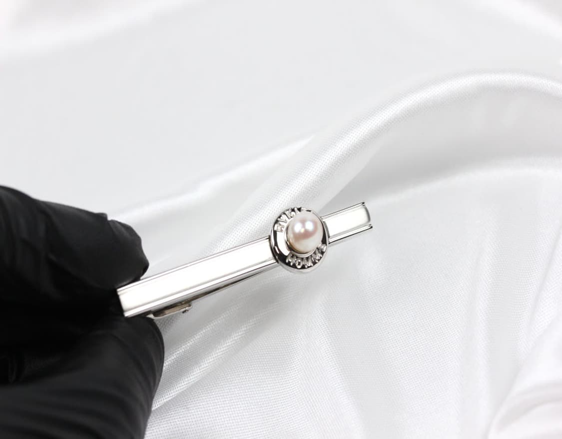 소니아리키엘 B+등급 5.2cm 천연진주 명품 넥타이핀 빈티지 상품이미지5