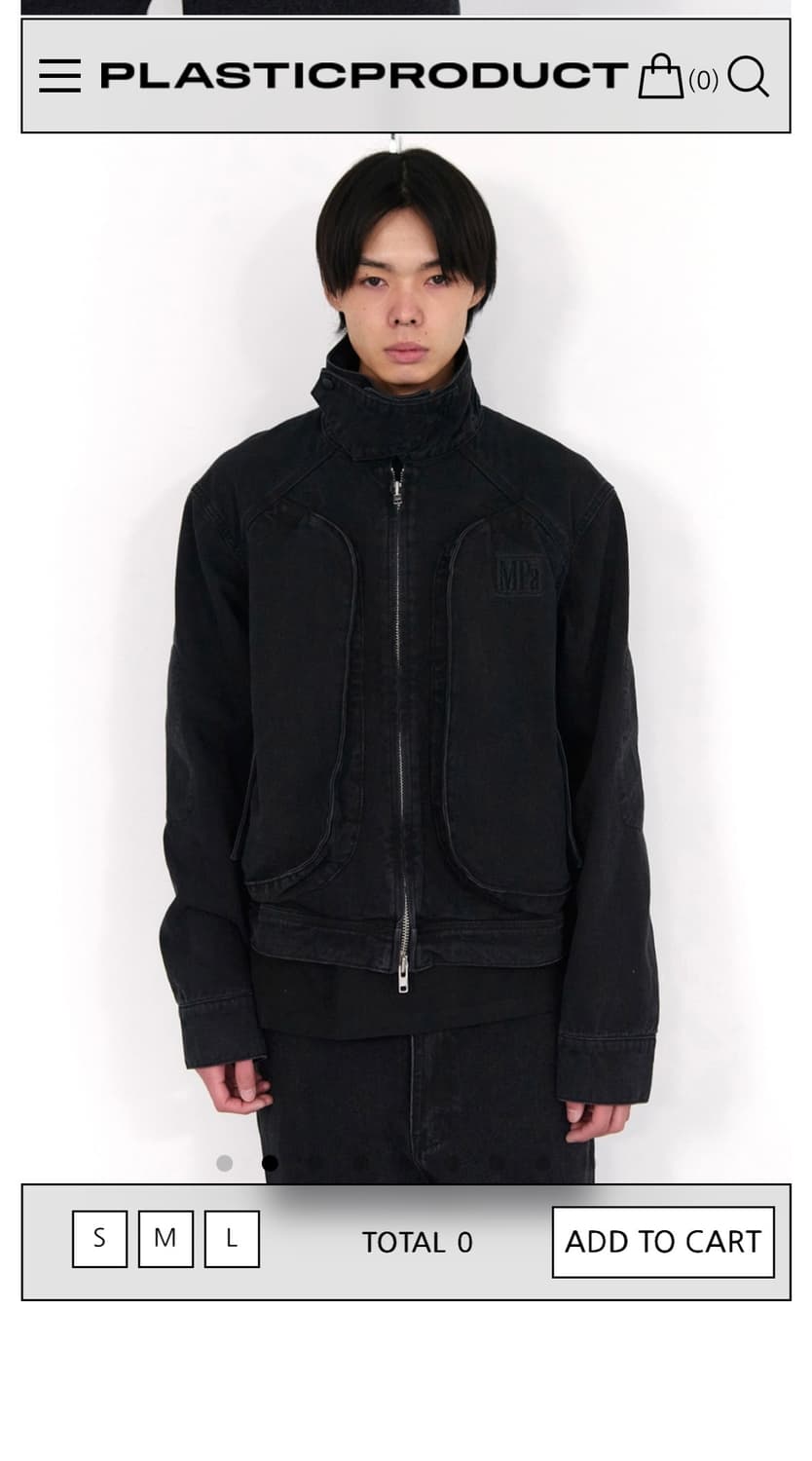 플라스틱 프로덕트 블랙 자켓 M 상품이미지1
