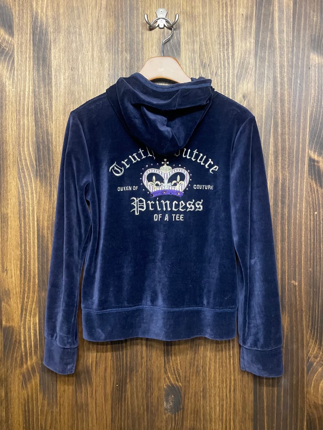 velvet hooded zip-up 상품이미지4
