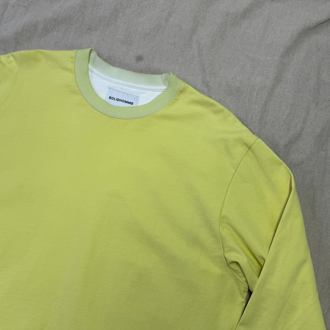 솔리드옴므 배색 그라데이션 롱슬리브 48  상품이미지3