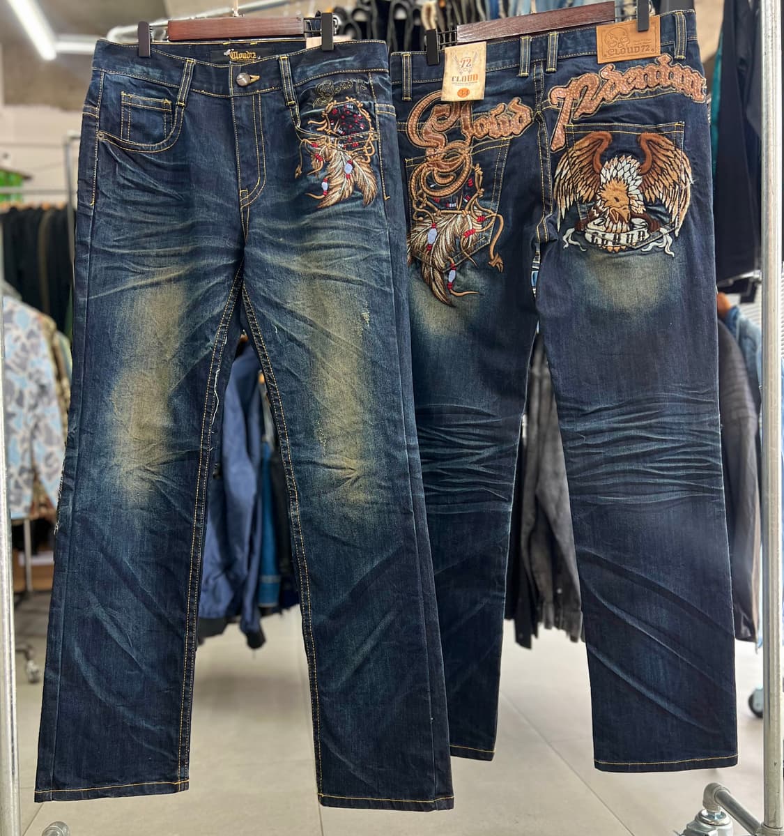 독수리워싱 스트레이트핏 자수 PANT  상품이미지4