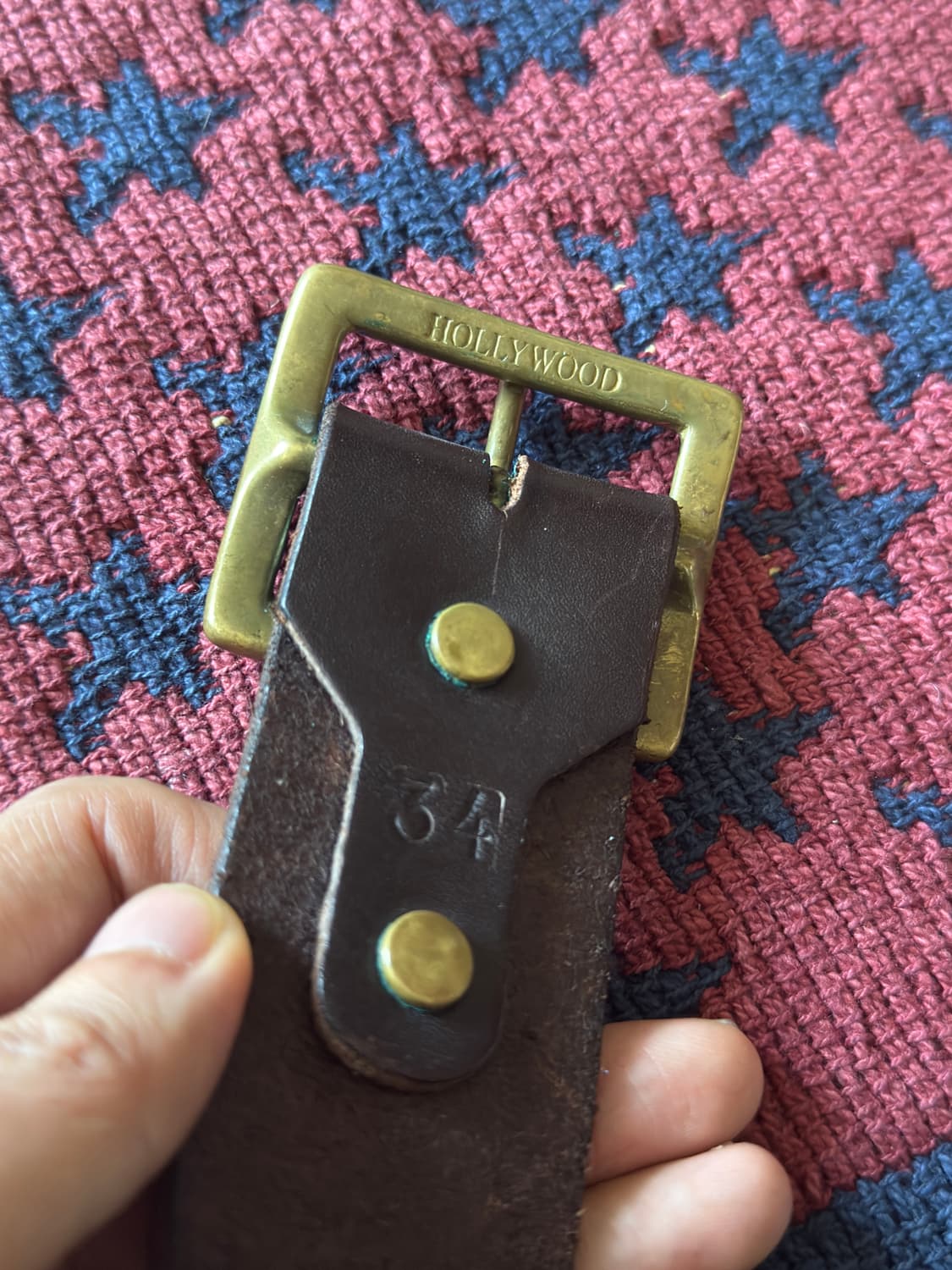 HTC made in USA brass 스터드 벨트 (Rare) 상품이미지8
