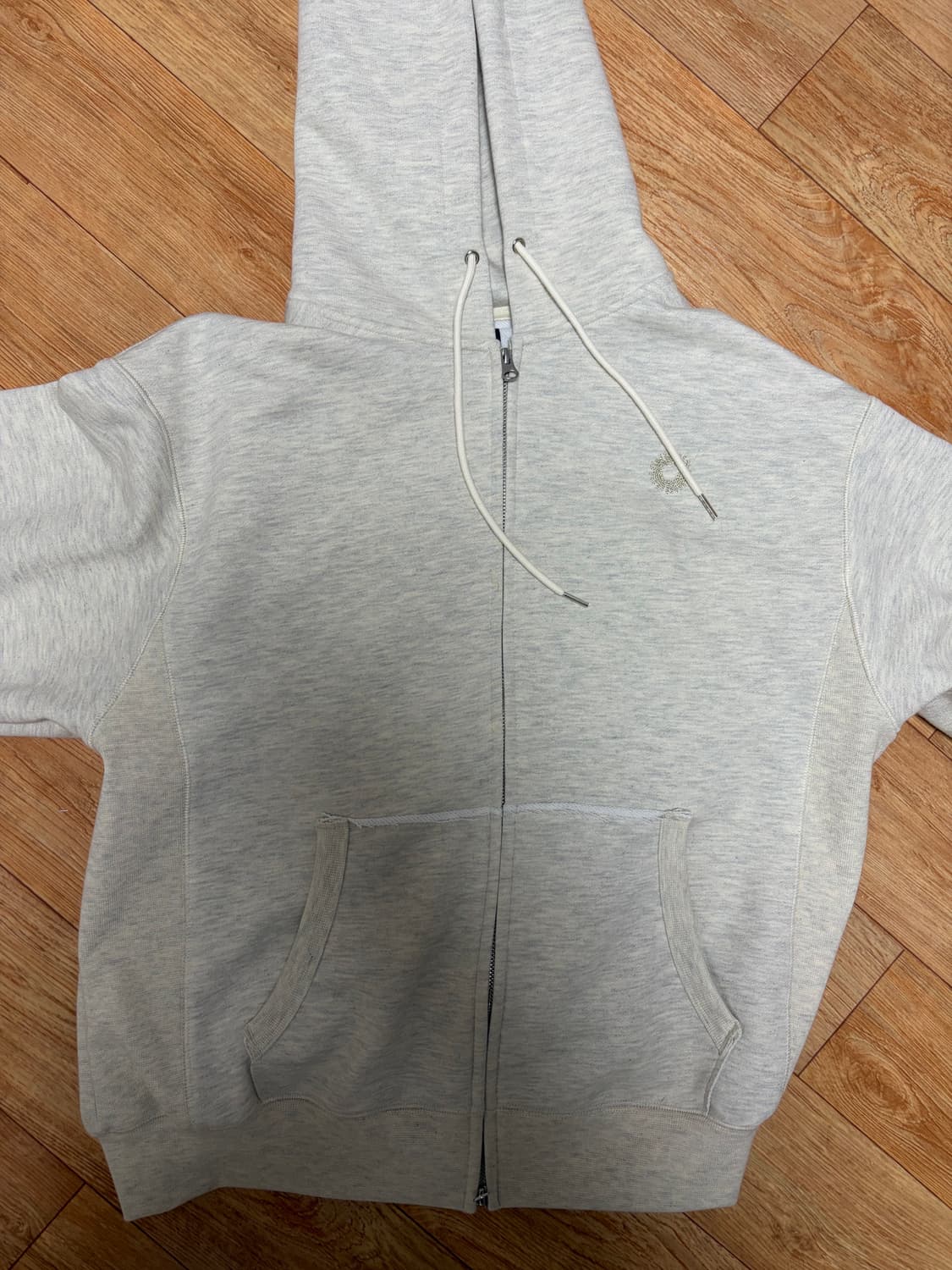 999휴머니티 후드집업 EVD 후디드 집업(오트밀) 상품이미지5