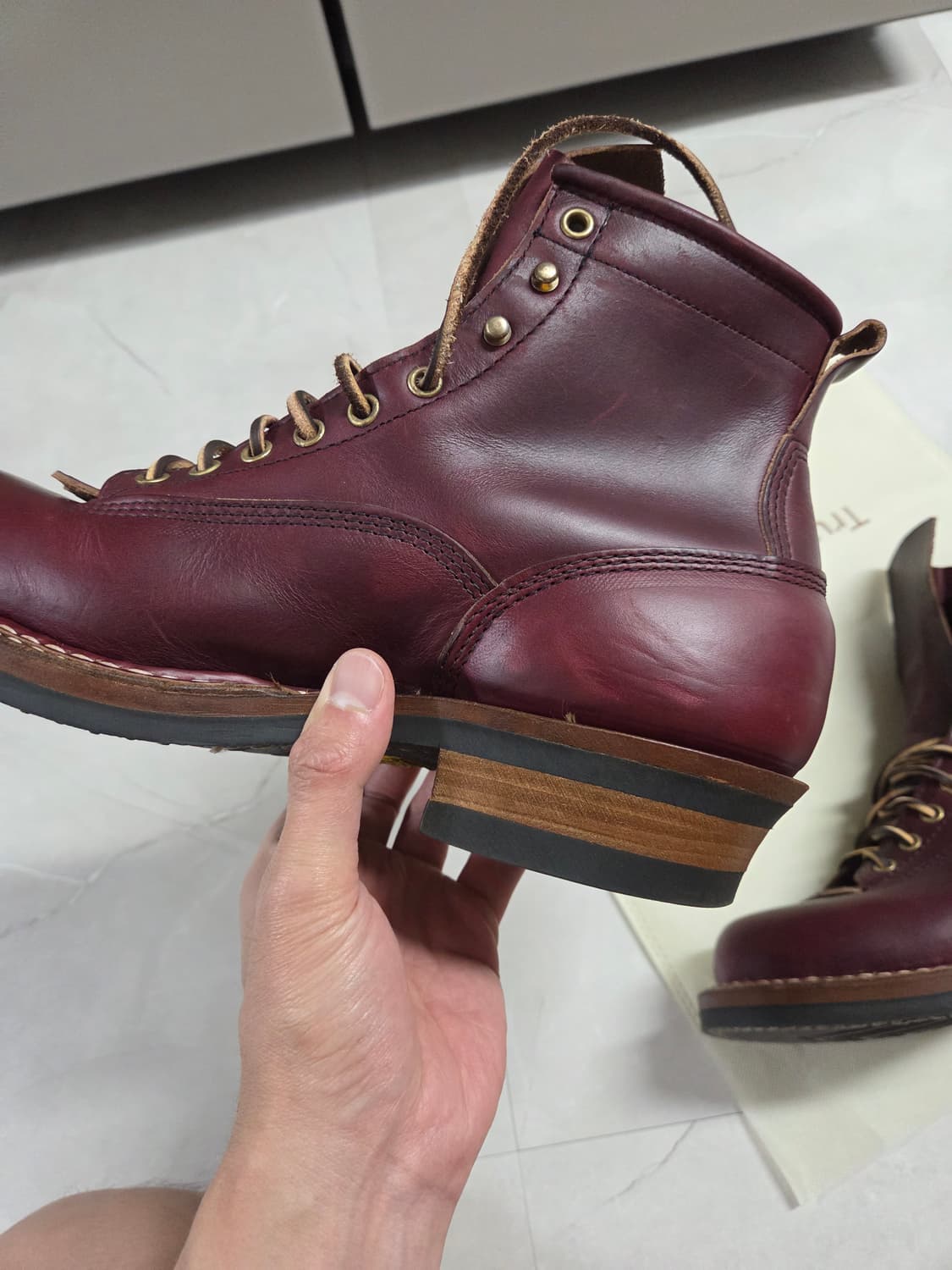 화이츠부츠 스모크점퍼 버건디 색상 9E  상품이미지6