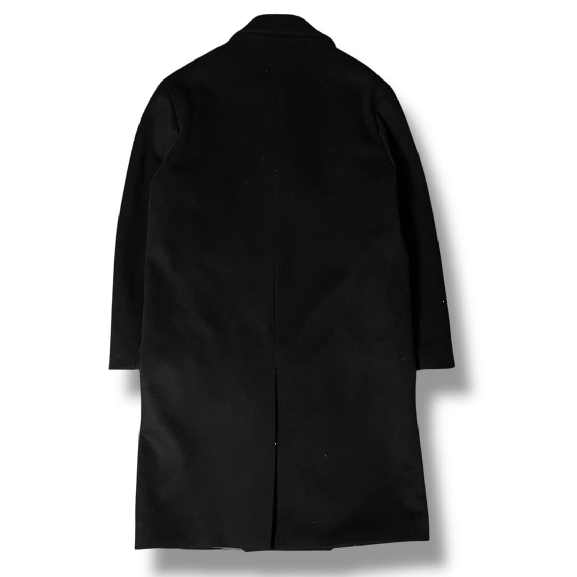 로파이 울 혼방 블랙 더블 미디 누빔 코트 M 상품이미지2