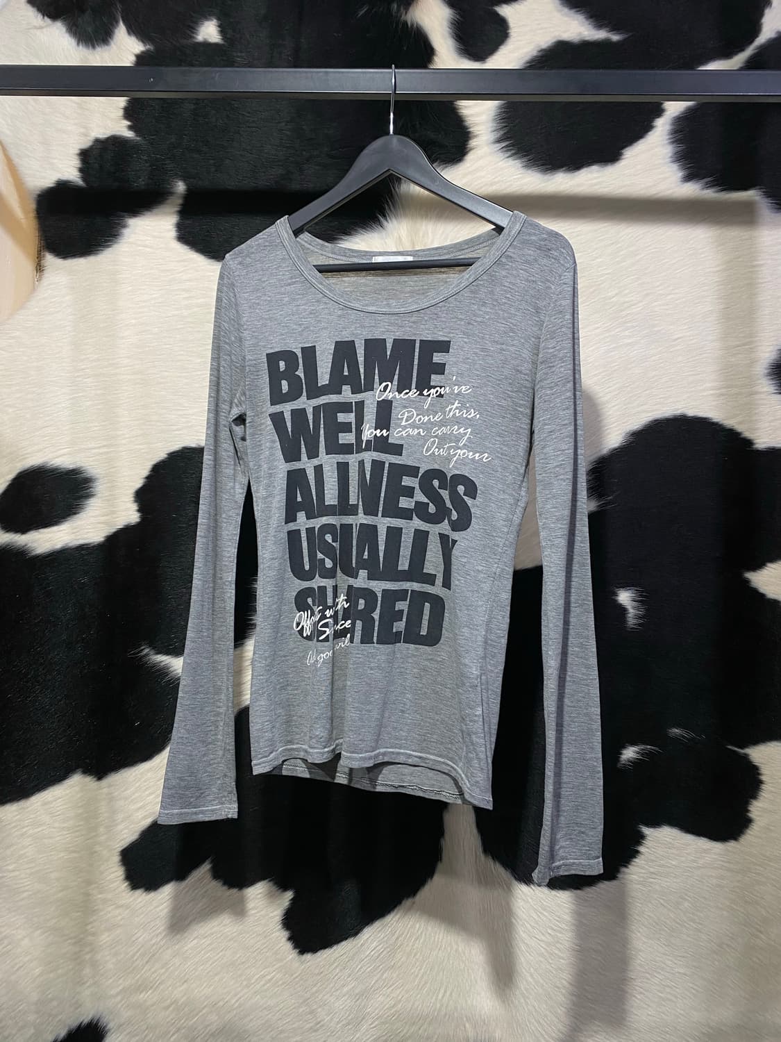 Relache y2k 레터링 롱슬리브 상품이미지2