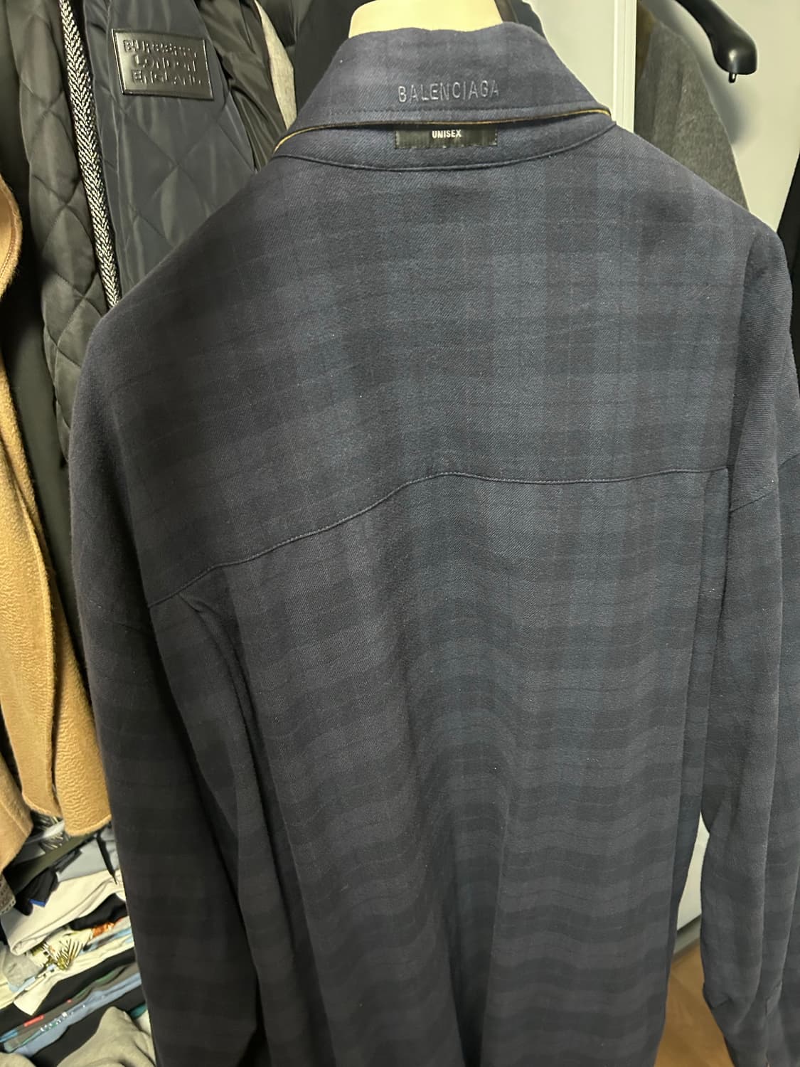 발렌시아가 리버시빌 플란넬셔츠 M 새상품 상품이미지5