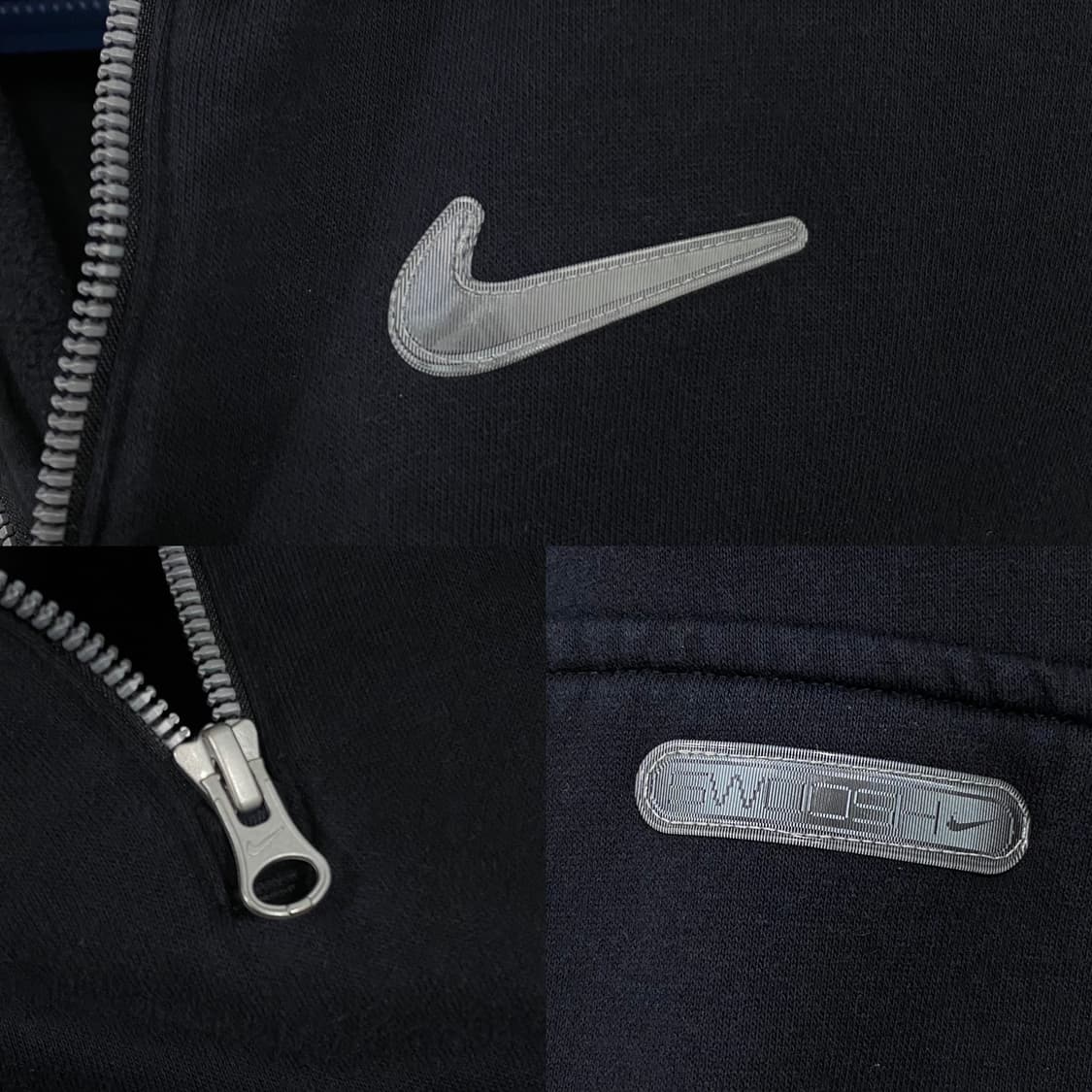 나이키 신형 스우시 플리스 쿼터집 맨투맨 블랙 상품이미지5