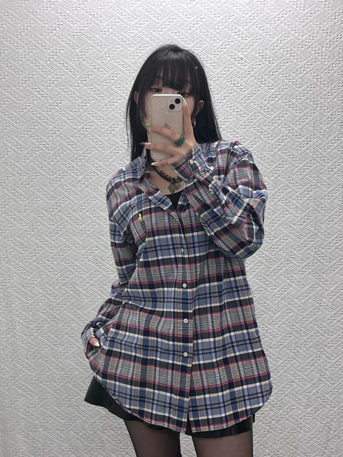 폴로 랄프로렌 빈티지 파머룩 컨트리 체크 셔츠 L C09042 상품이미지1