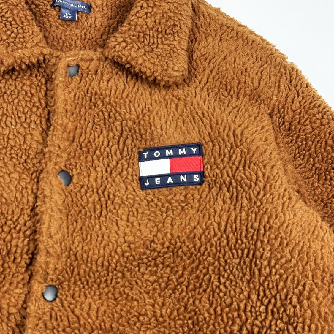 타미힐피거 플래그 브라운 후리스 버튼자켓 (S) 상품이미지4