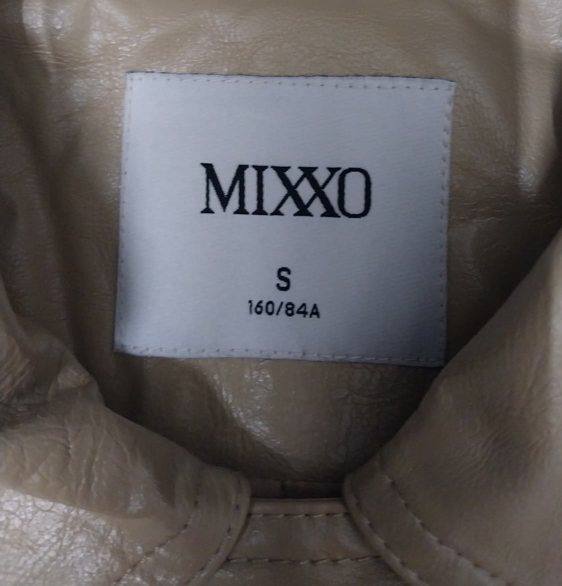 미쏘 페이크 레더 스탠카라 하프 자켓 상품이미지6