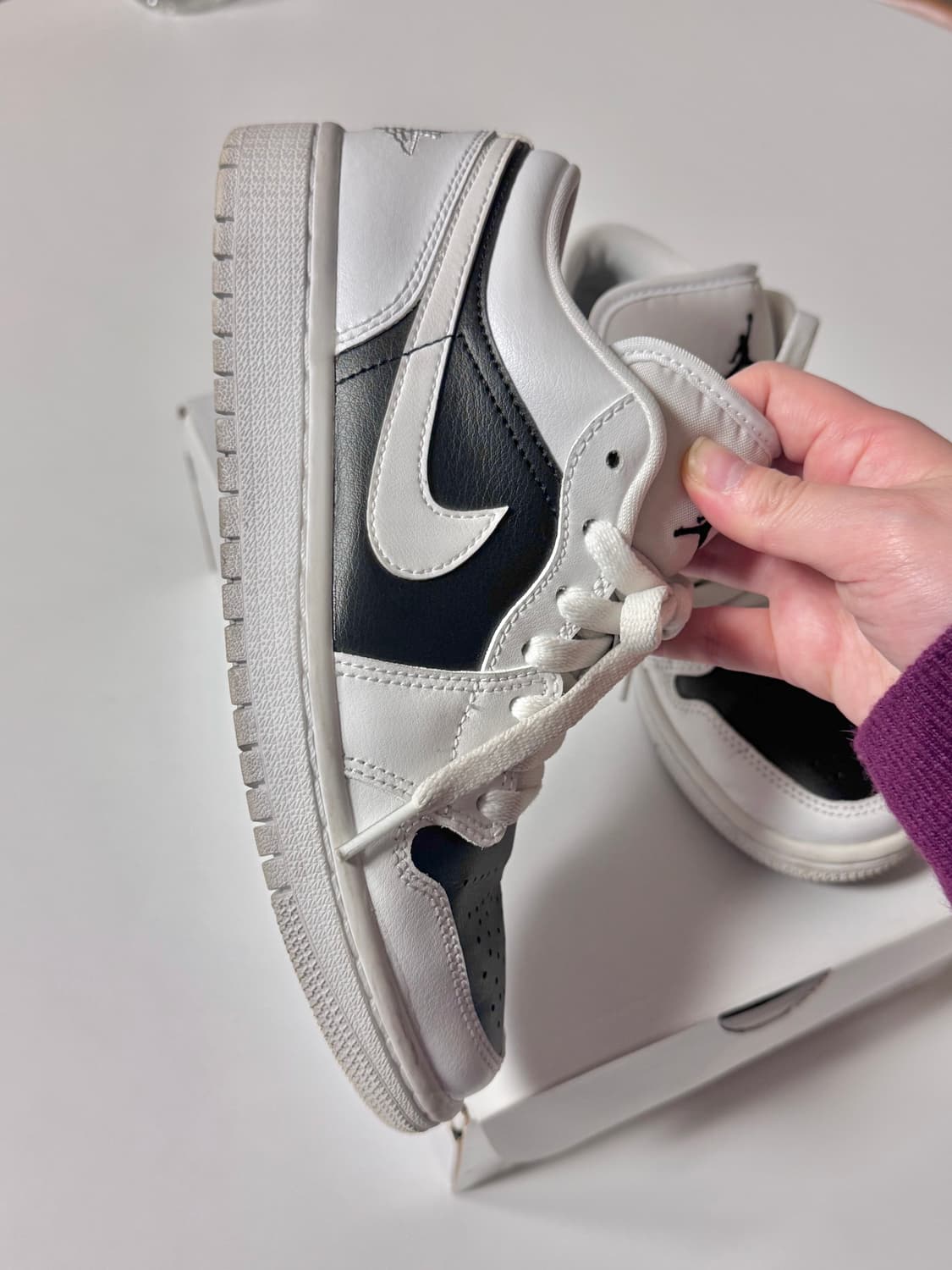 [230] 나이키 조던 1 로우 흰검 판다 상품이미지4