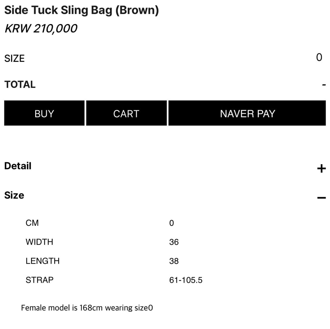 SYMM Side Tuck Sling Bag 상품이미지10