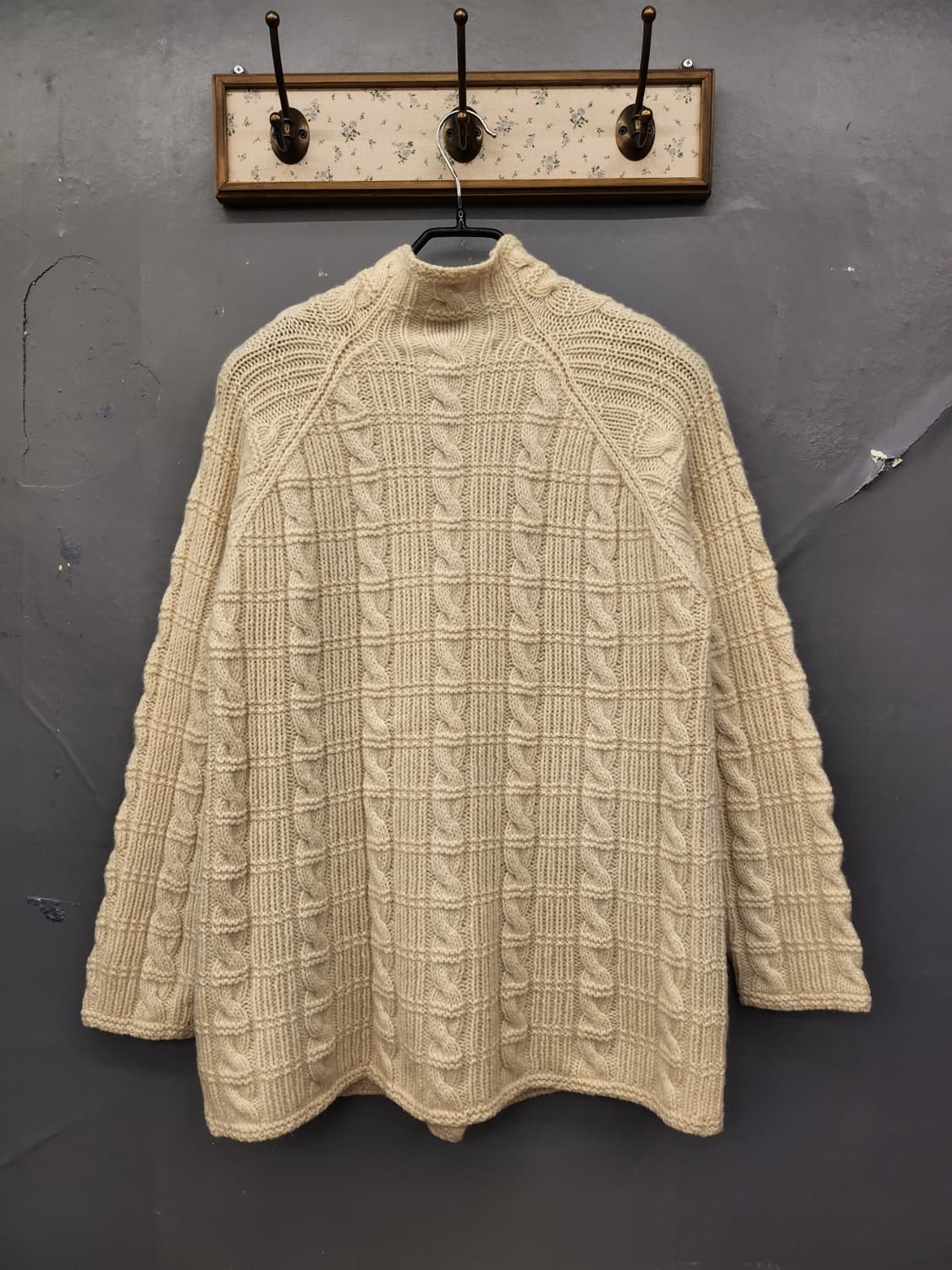 안본빈티지 꽈배기울핸드니트 상품이미지5